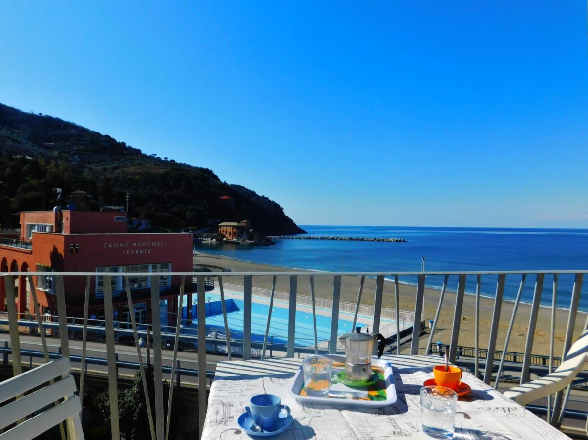 Trilocale Con Meravigliosa Vista Mare, Levanto Zewnętrze zdjęcie